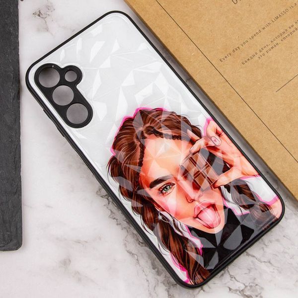 TPU+PC чохол Prisma Ladies для Samsung Galaxy A04s Chocolate 777-07237 фото