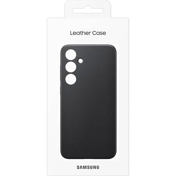 Кожаный чехол Leather Case для Samsung Galaxy S24 Black 555-03186 фото
