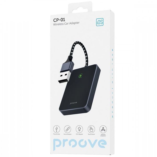 Беспроводной адаптер CarPlay Proove СР-01 Wireless Car Adapter Black SMCP00100001 фото