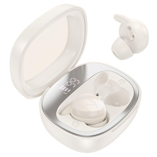 Беспроводные наушники HOCO EW65 Shadow true wireless sleep BT headset Milky white 656-01639 фото
