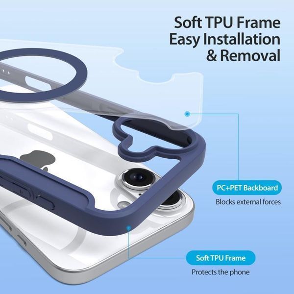 Чехол-книжка Dux Ducis Skin X Pro with MagSafe для Apple iPhone 16 (6.1") Blue 777-08169 фото