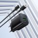 Мережевий зарядний пристрій з кабелем BOROFONE BAS82A Star single port QC3.0 charger set (Micro) (EU) Black 6941991126727 фото 4