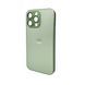 Чехол для смартфона AG Glass Matt Frame Color для iPhone 14 Pro Max Light Green 666-00626 фото 1