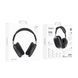 Бездротові навушники BOROFONE BO22 Plus Elegant BT headphones Deep Space Gray 656-01583 фото 5