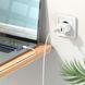 Мережевий зарядний пристрій HOCO C80A Plus Rapido PD20W+QC3.0 charger set(Type-C to Type-C) White 656-01360 фото 6