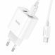 Мережевий зарядний пристрій HOCO C80A Plus Rapido PD20W+QC3.0 charger set(Type-C to Type-C) White 656-01360 фото 3