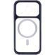 Чохол TPU+PC GETMAN Moon Clear with MagSafe для Apple iPhone 14 Pro Max (6.7") Blue 656-08433 фото 3