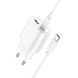 Сетевое зарядное устройство с кабелем HOCO C109A(PD20W+QC3.0) Fighter PD20W+QC3.0 charger set(C to C) White 6942007656733 фото 6