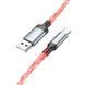 Кабель HOCO U112 Shine charging data cable for Type-C Gray 6931474788818 фото 3