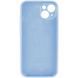 Силіконовий чохол з закритою камерою для iPhone 15 Mist Blue 666-01007 фото 2