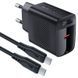 Мережевий зарядний пристрій з кабелем ACEFAST A82 PD20W GaN single USB-C charger set (P5) (EU) Black 6974316280057 фото 5