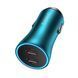 Автомобільний зарядний пристрій Baseus Golden Contactor Pro Dual Fast Charger Car Charger C+C 40W Blue CGJP000003 фото 1