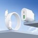 Сетевое зарядное устройство с кабелем HOCO C109A(PD20W+QC3.0) Fighter PD20W+QC3.0 charger set(C to C) White 6942007656733 фото 8