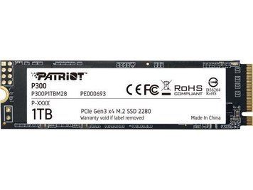 Накопитель SSD M.2 Patriot P300 1TB NVMe 2280 PCIe 3.0x4 3D NAND TLC P300P1TBM28 фото