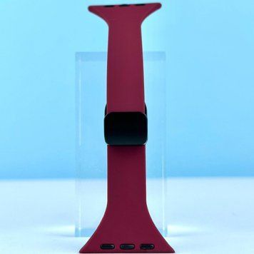 Силіконовий ремінець Thin Soft Narrow Magnetic Clasp для Apple Watch 42/44/45/49mm Maroon 212-02851 фото