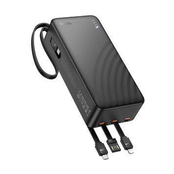 Power Bank Hoco J146B Night tide 30000mAh 5V-2A (with cable Type-C+Micro+Lightning+USB) Black 216-00157 фото