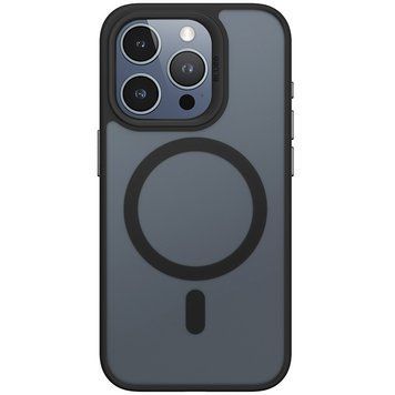 TPU+PC чехол Blueo Skin Friendly Frosted with MagSafe для Apple iPhone 15 Pro (6.1") Black 777-07917 фото