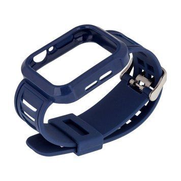 Ремешок для Apple Watch Band Silicone Shine + Protect Case 44mm Midnight Blue 212-02053 фото