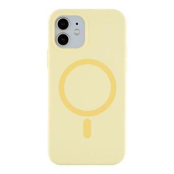 Чехол Glow Silicone Case with Magsafe для iPhone 12/12 Pro Yellow 214-03839 фото