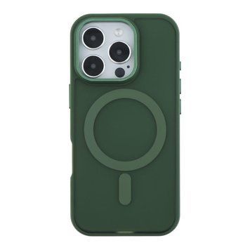 Чехол TPU+PC Goldencis Matte with MagSafe для iPhone 16 Pro Dark Green 214-03417 фото