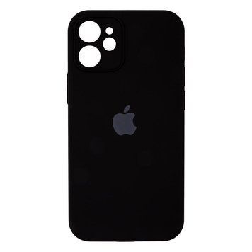 Силіконовий чохол з закритою камерою для iPhone 12 Mini Black 208-01154 фото