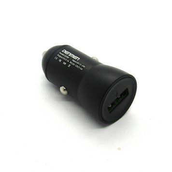 Автомобильное зарядное устройство Denmen DZ08 QC 3.0 18W Черный 209-00030 фото