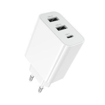 Мережевий зарядний пристрій BOROFONE BA105A Stellar three-port charger White 6941991125270 фото