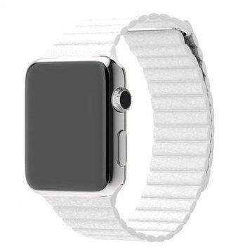 Шкіряний ремінець Leather Loop для Apple Watch 38/40/41 mm White 212-00900 фото