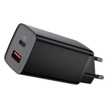 Мережевий зарядний пристрій Baseus GaN2 Lite Quick Charger C+U 65W EU Black 656-01295 фото