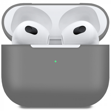 Силиконовый чехол для наушников AirPods 3 Grey 203-00041 фото