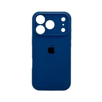 Силиконовый чехол с закрытой камерой для iPhone 17 Pro Max Blue 666-04307 фото