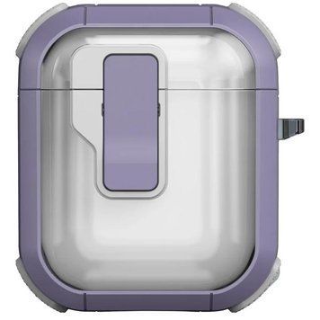 Футляр противоударный Locking Button для наушников Airpods 1/2 Light Purple 203-00409 фото