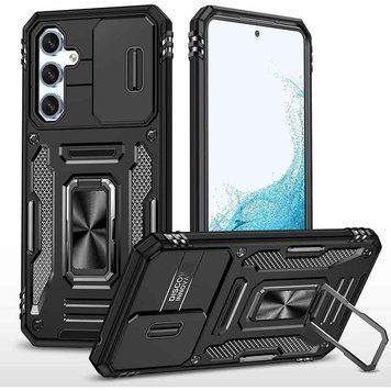 Ударопрочный чехол Camshield Army Ring для Samsung Galaxy A35 / A55 Black 777-04973 фото