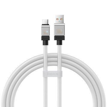 Дата кабель Baseus CoolPlay Series USB to Type-C 100W (1m) (CAKW00060) White ILSO-00000070515-4 фото