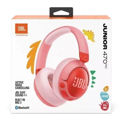 Навушники JBL JR 470 NC Pink (JBLJR470NCPIK) JBLJR470NCPIK фото