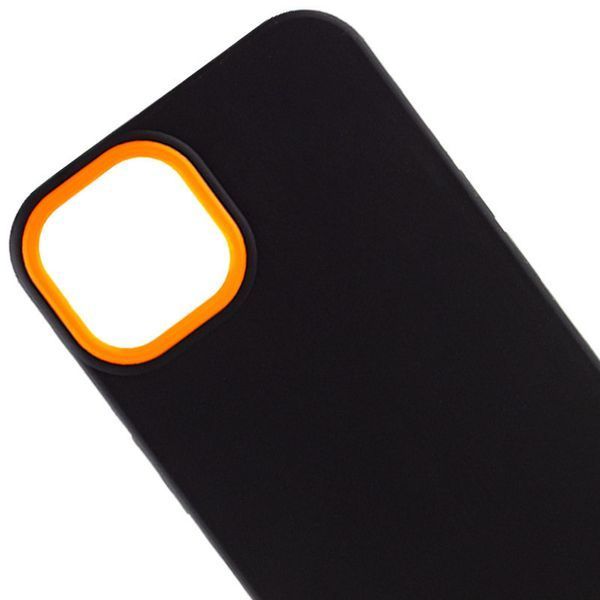 Чехол TPU+PC Bichromatic для Apple iPhone 13 (6.1") Black / Orange 555-03989 фото