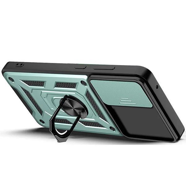 Ударостійкий чохол Camshield Serge Ring для Samsung Galaxy S24 FE Green 777-04321 фото