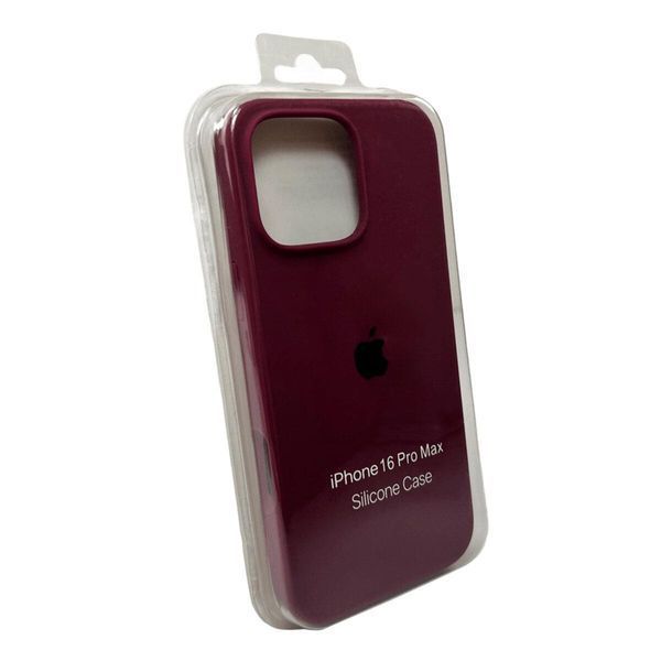 Силиконовый чехол для iPhone 16 Pro Plum 666-01216 фото