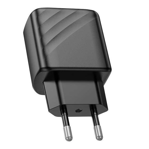 Мережевий зарядний пристрій HOCO CS21A Rich single port QC3.0 charger Black 6942007609883 фото
