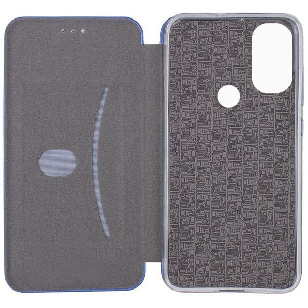 Кожаный чехол-книжка Classy для Motorola Moto E40 Blue 777-05623 фото