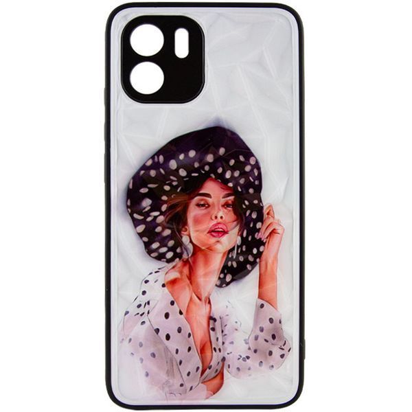 TPU+PC чехол Prisma Ladies для Xiaomi Redmi A1 / A2 Girl in a hat 777-07438 фото