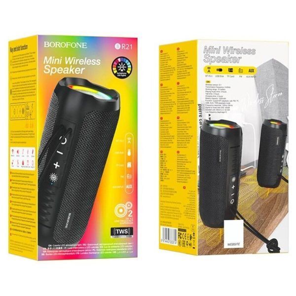 Портативна колонка BOROFONE BR21 Sports BT speaker Black 656-00692 фото