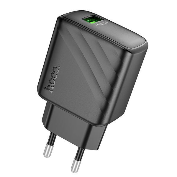 Мережевий зарядний пристрій HOCO CS21A Rich single port QC3.0 charger Black 6942007609883 фото