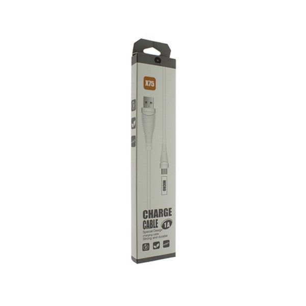 Кабель WUW X75 USB to Micro-USB Белый 1 м 209-00125 фото