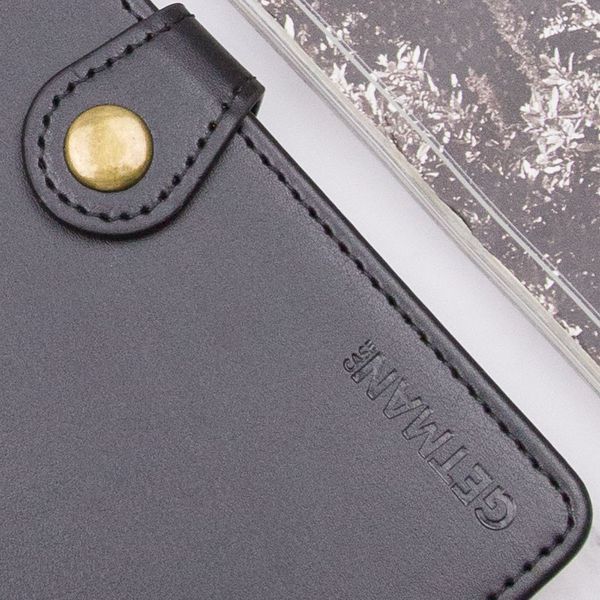Шкіряний чохол-книжка GETMAN Gallant (PU) для Xiaomi Redmi Note 13 Pro 4G / Poco M6 Pro 4G Black 777-06239 фото