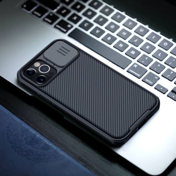 Карбонова накладка Nillkin CamShield Pro для Apple iPhone 13 Pro (6.1") Black 777-08120 фото