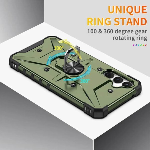 Ударостійкий чохол Pathfinder Ring для Samsung Galaxy A14 4G/5G Army Green 777-07867 фото