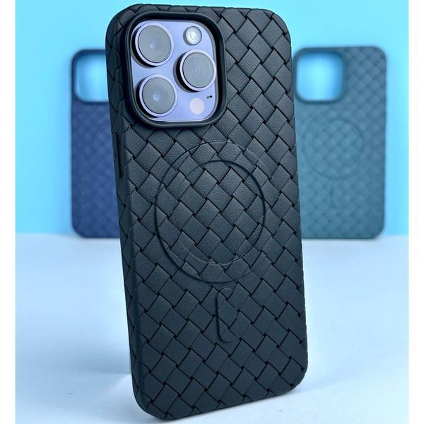 Чохол Bottega Veneta Premium with MagSafe для iPhone 14 Pro Max Чорний 214-01817 фото