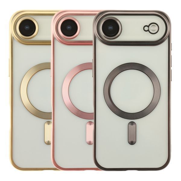 Чохол TPU Metallic Chrome Full Camera with Magsafe для iPhone 17 Air Chrome Black 214-04612 фото