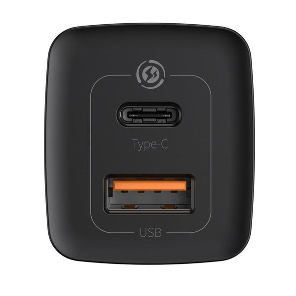 Мережевий зарядний пристрій Baseus GaN2 Lite Quick Charger C+U 65W EU Black 656-01295 фото